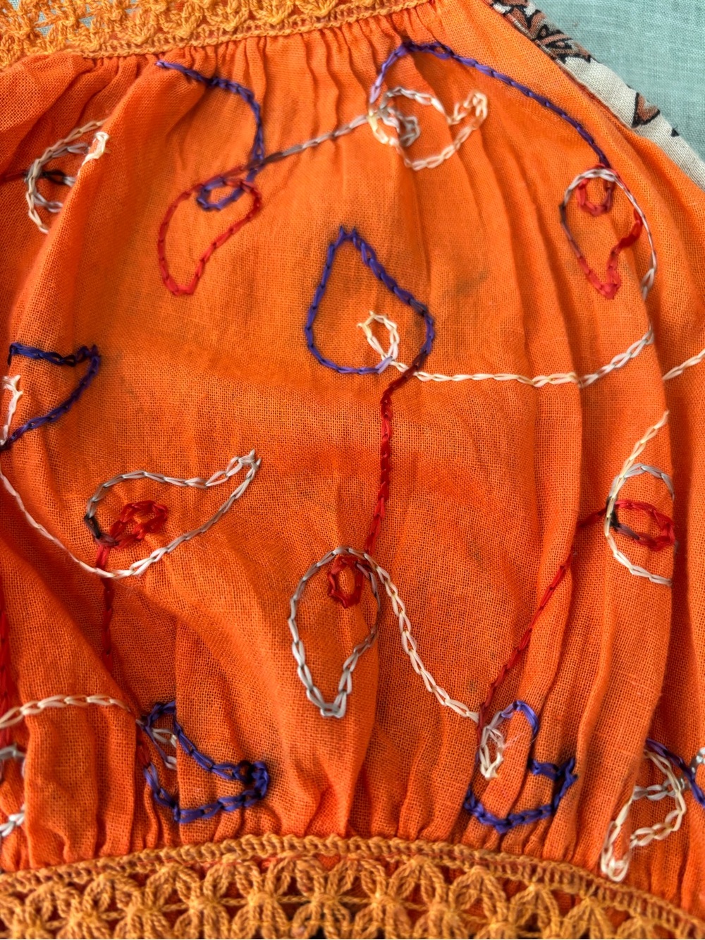 100% cotton made in India sundress! Casual to formal as elegant as it is. Size 8 - Picture 12 of 16